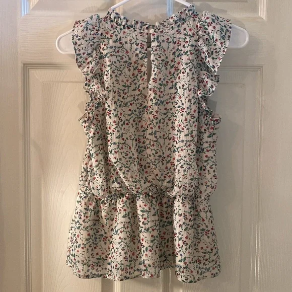 Banana Republic Floral Ruffle Top - Picture 9 of 12